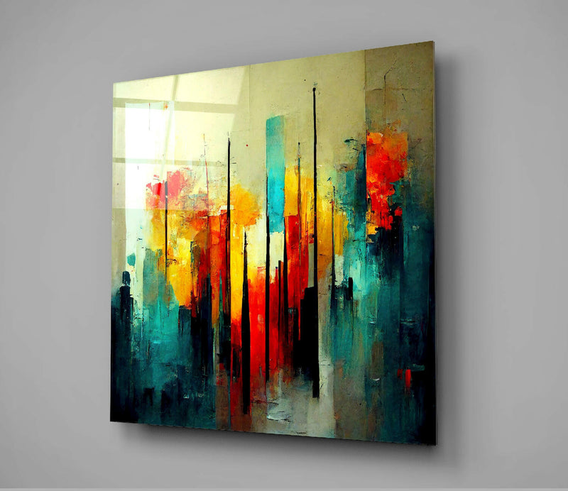 City Silhouette Glass Wall Art  || Designers Collection