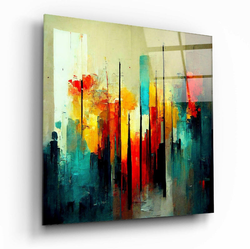 City Silhouette Glass Wall Art  || Designers Collection