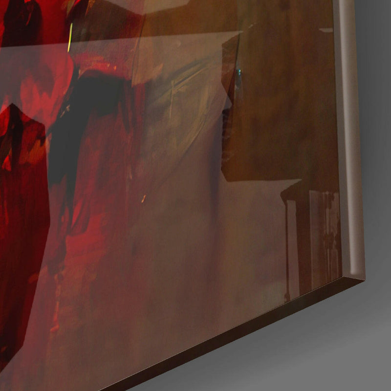 Collapsed City Silhouette Glass Wall Art  || Designers Collection