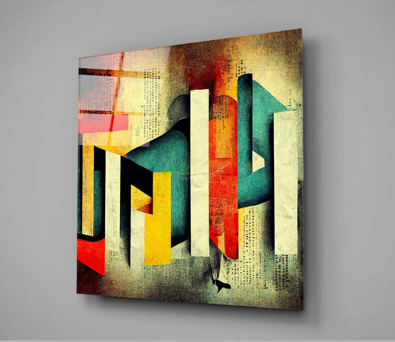 Lost Alphabet Glass Wall Art  || Designer Collection