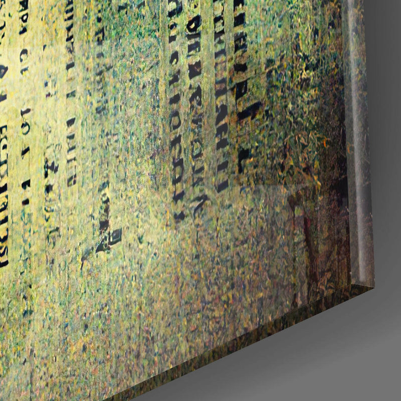 Lost Alphabet Glass Wall Art  || Designer Collection