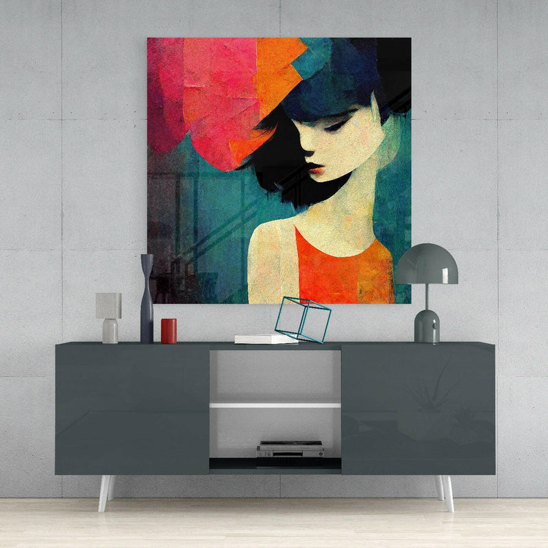 Saddness Glass Wall Art  || Designer Collection