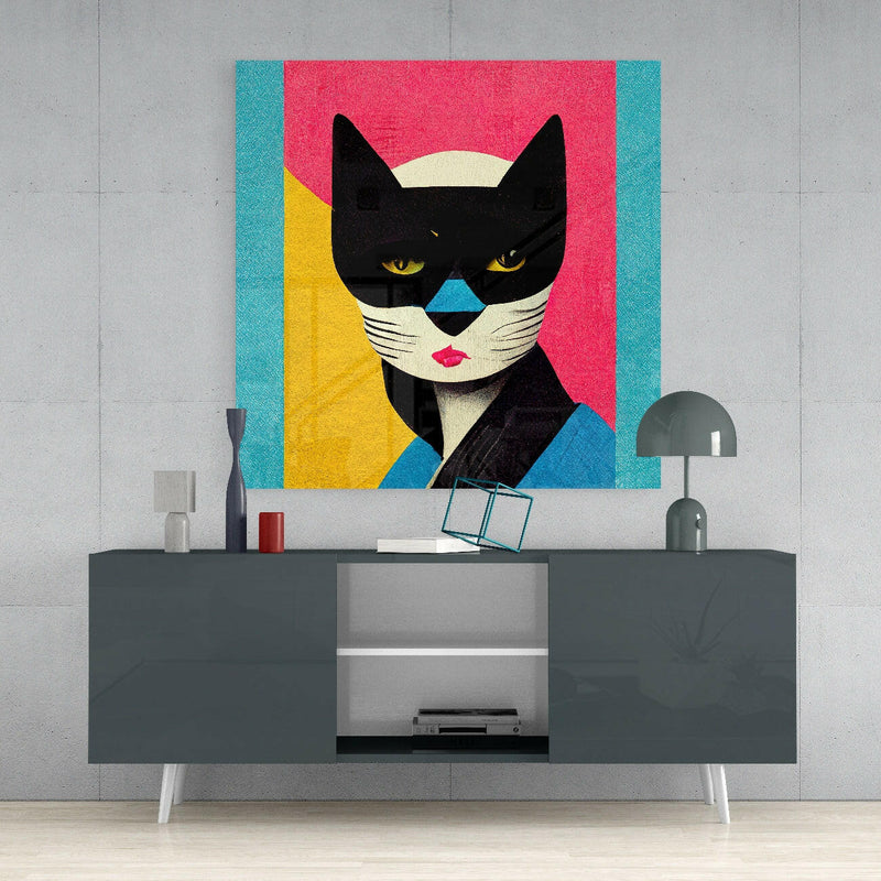 Masked Glass Wall Art  || Designer Collection