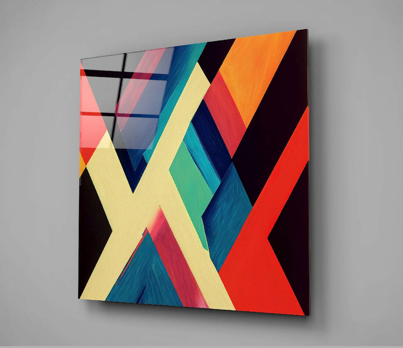 V's Glass Wall Art  || Designer Collection