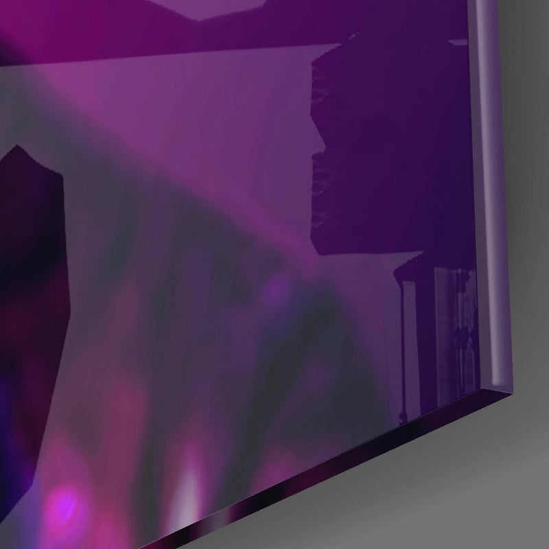 Curious Cat Glass Wall Art  || Designers Collection