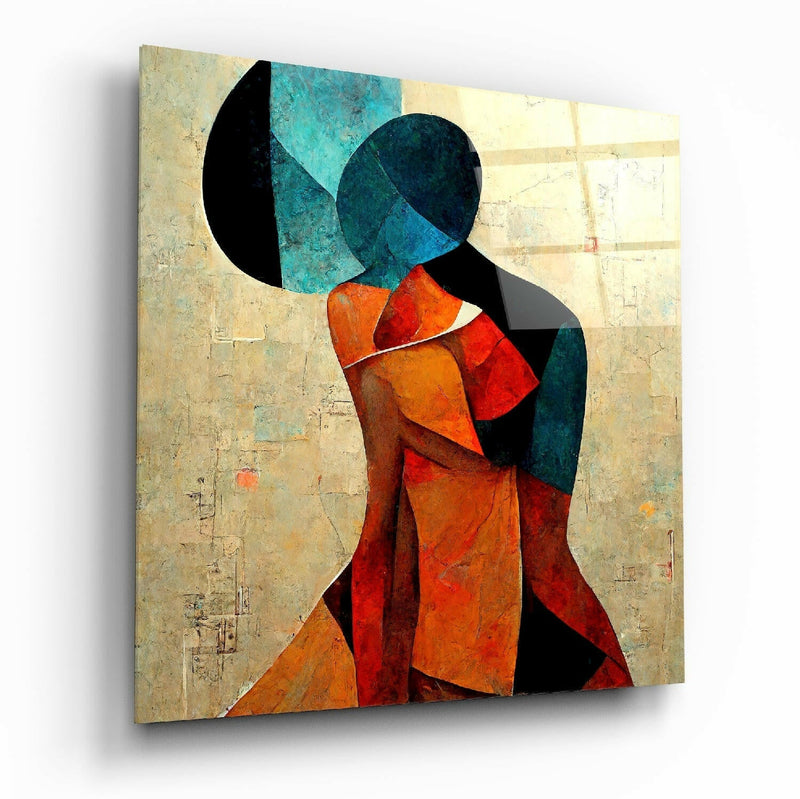 The Hug Glass Wall Art  || Designer Collection