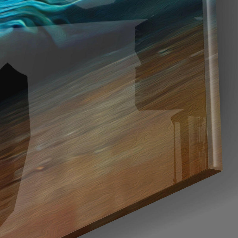 Meditation Glass Wall Art  || Designer Collection