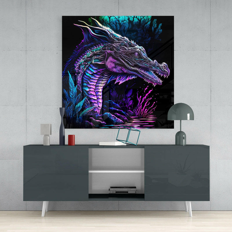 Dragon  Glass Wall Art  || Designers Collection