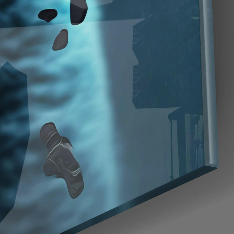 Punky Cat Glass Wall Art  || Designer Collection