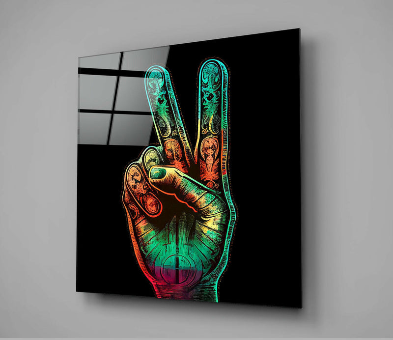 Peace Glass Wall Art  || Designer Collection
