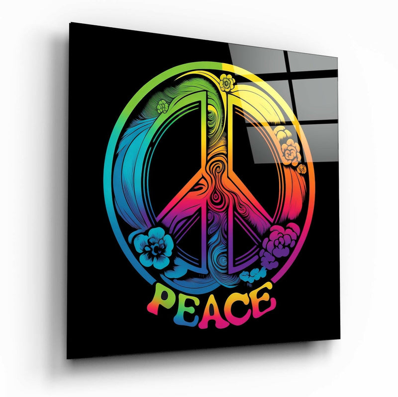 Peace Glass Wall Art  || Designer Collection