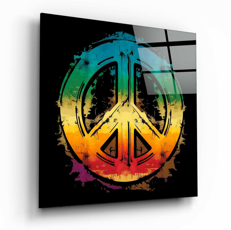 Peace Glass Wall Art  || Designer Collection