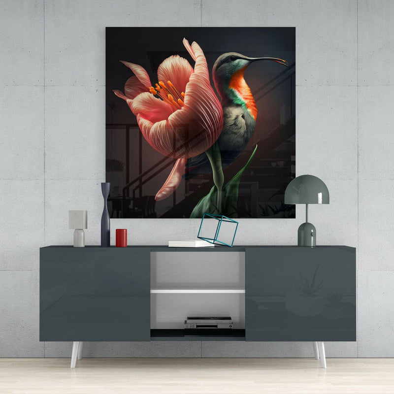 Tropical Beauties Glass Wall Art  || Designer Collection