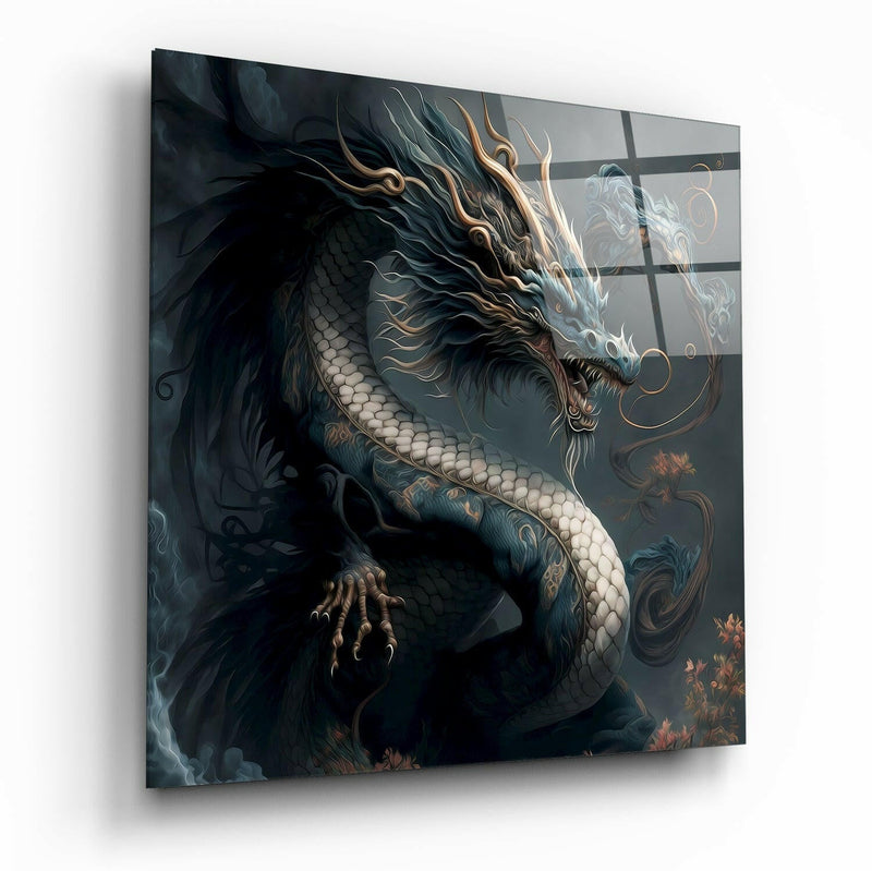 Dragon's Roar Glass Wall Art  || Designers Collection