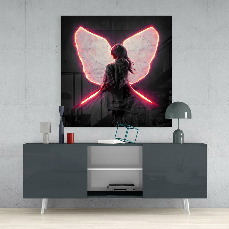 Me Flying Glass Wall Art  || Designer Collection