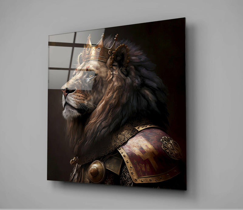 Lion King Glass Wall Art  || Designer Collection