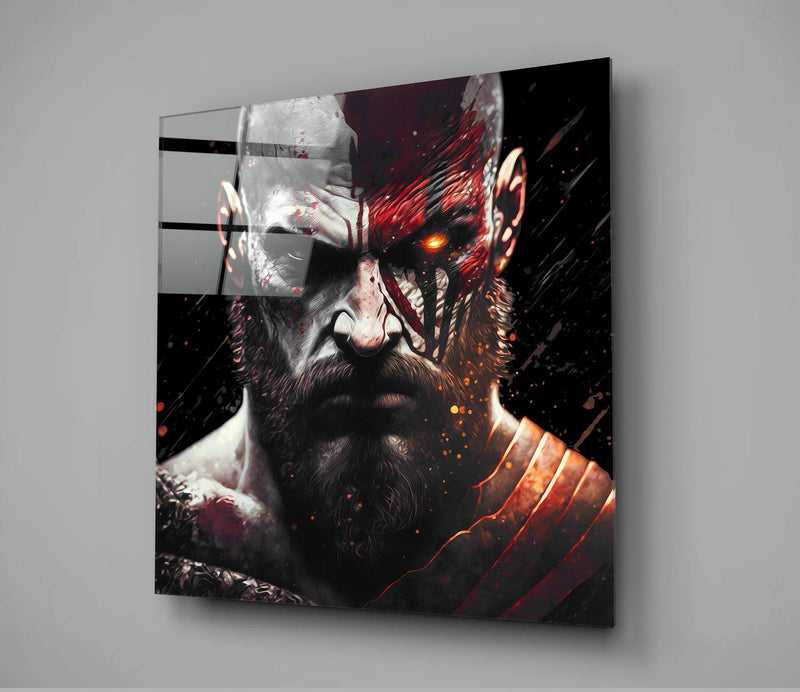 Kratos Glass Wall Art  || Designer Collection