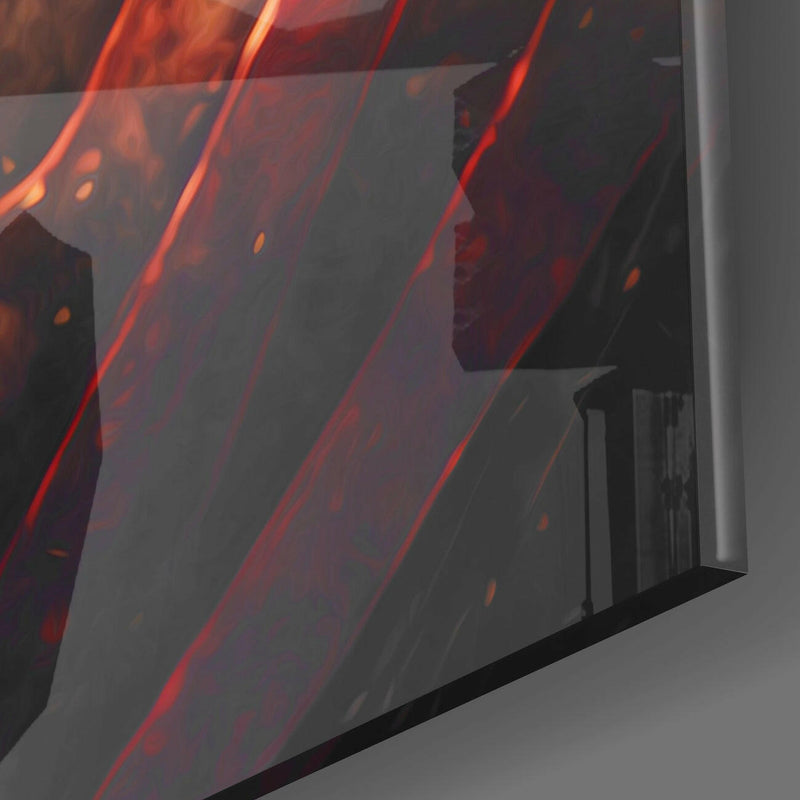 Kratos Glass Wall Art  || Designer Collection