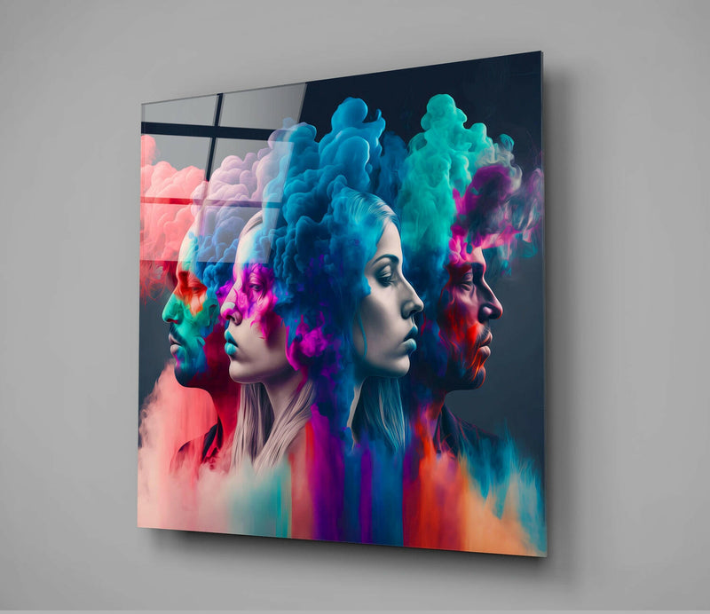 Smoked Thoughts Glass Wall Art  || Designer Collection