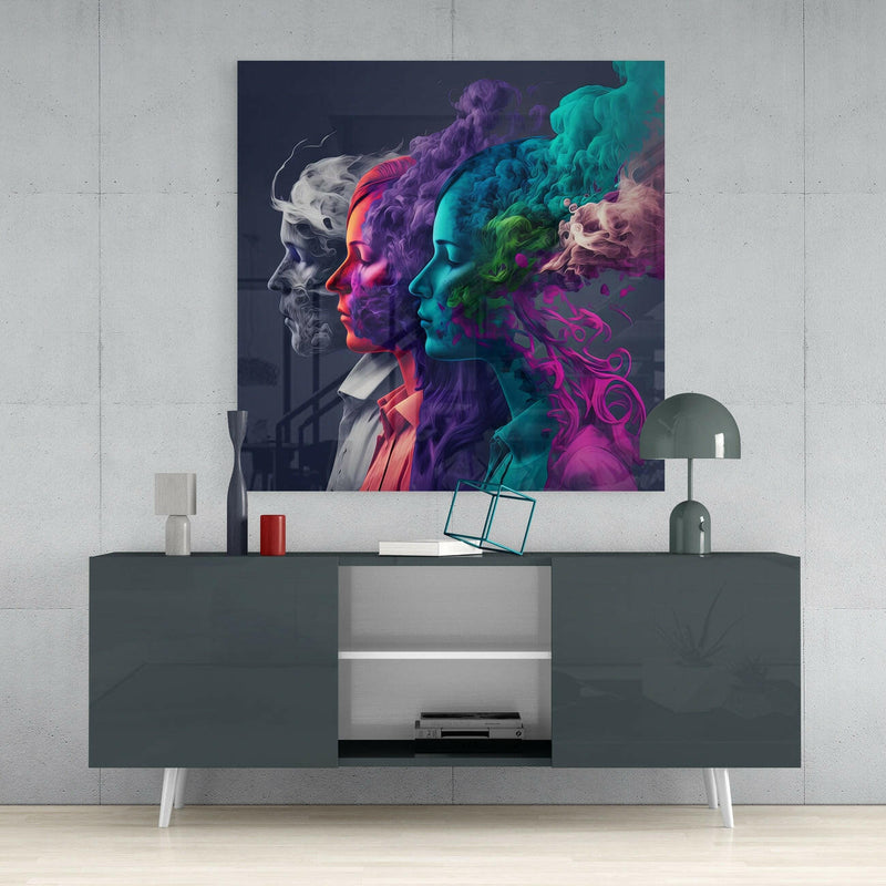 Smoked Thoughts Glass Wall Art  || Designer Collection