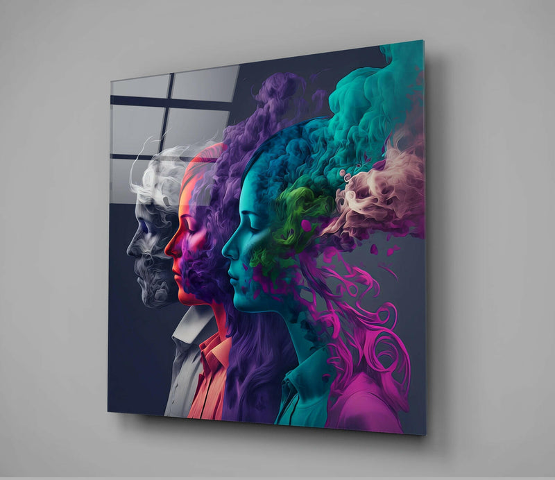 Smoked Thoughts Glass Wall Art  || Designer Collection