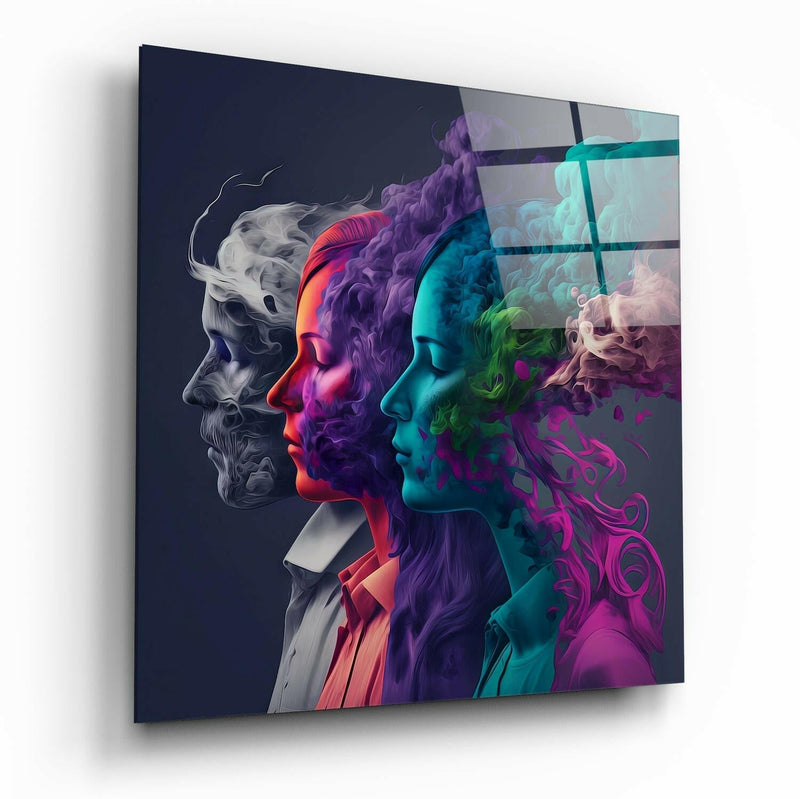 Smoked Thoughts Glass Wall Art  || Designer Collection
