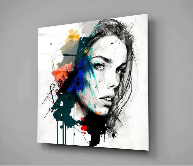 Woman Glass Wall Art  || Designer Collection