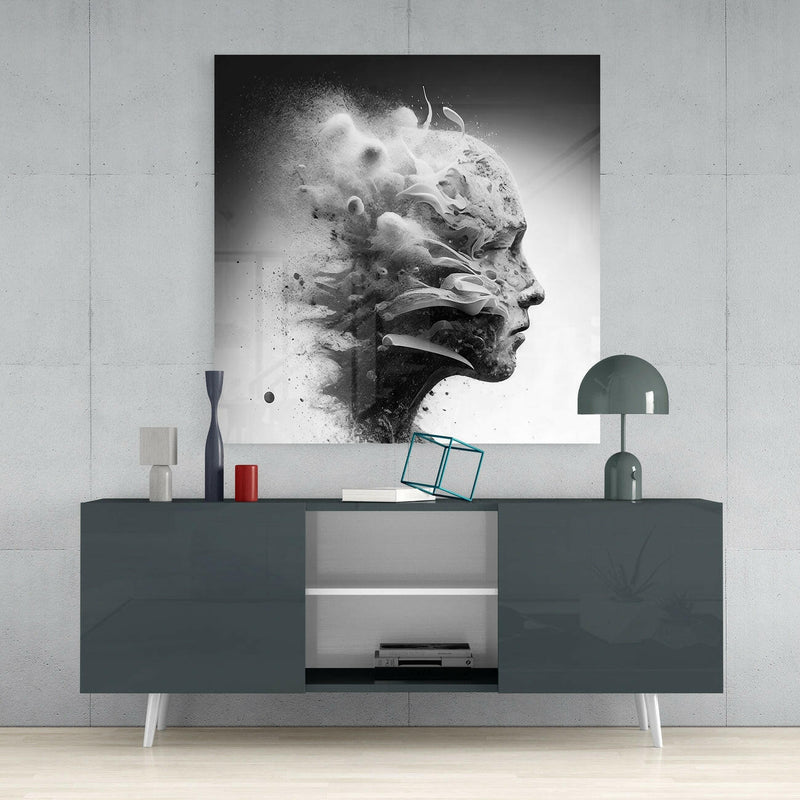 Smoked Thoughts Glass Wall Art  || Designer Collection