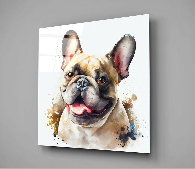 Cute Dog Glass Wall Art  || Designers Collection