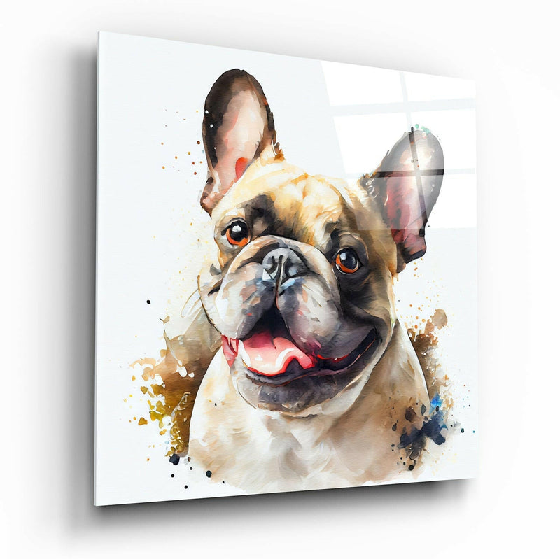 Cute Dog Glass Wall Art  || Designers Collection