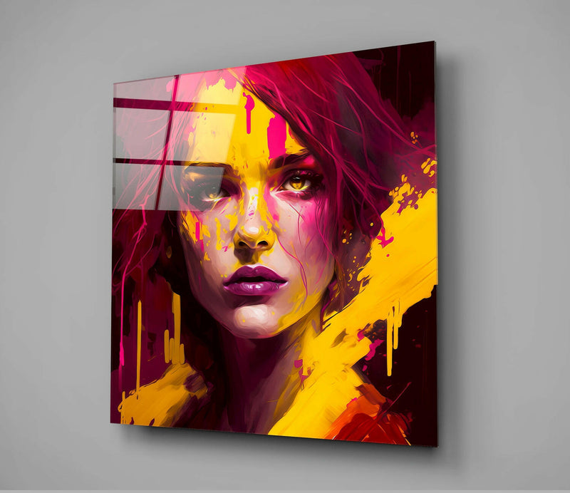 She Glass Wall Art  || Designer Collection