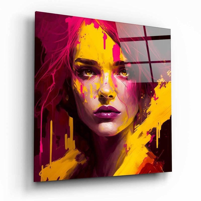 She Glass Wall Art  || Designer Collection