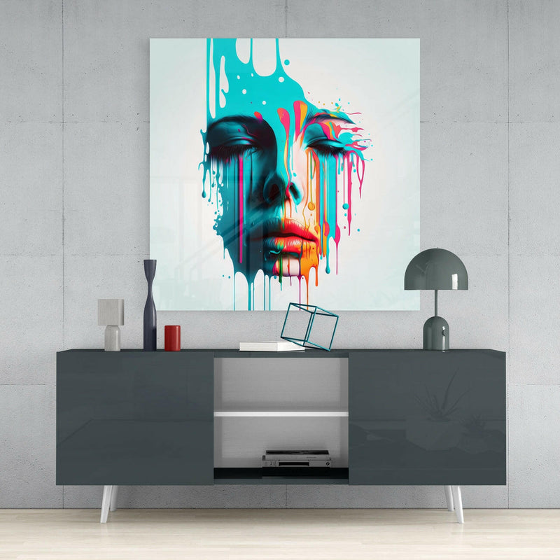 Face of Her Glass Wall Art  || Designers Collection