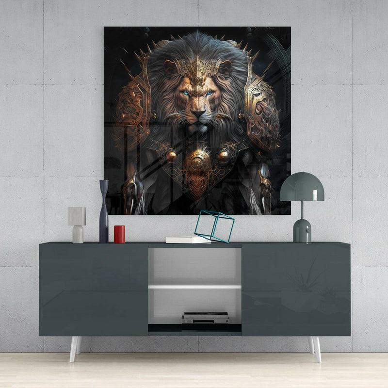 Lion King Glass Wall Art  || Designer Collection
