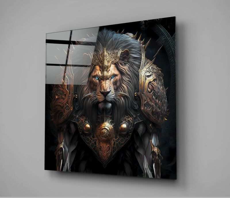 Lion King Glass Wall Art  || Designer Collection