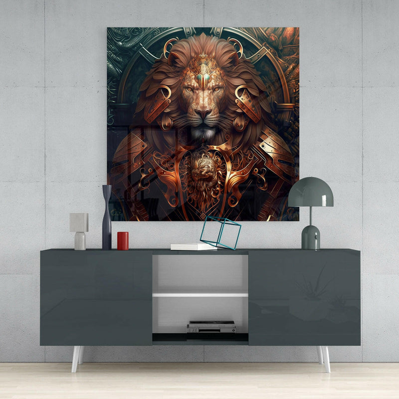 Lion King Glass Wall Art  || Designer Collection