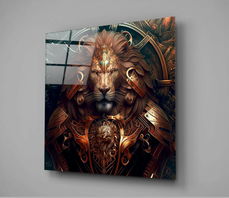 Lion King Glass Wall Art  || Designer Collection