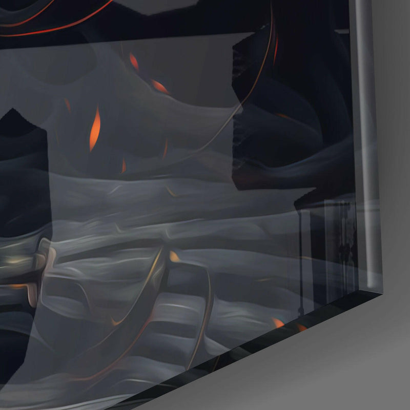 The Wrath of the Woman Glass Wall Art  || Designer Collection