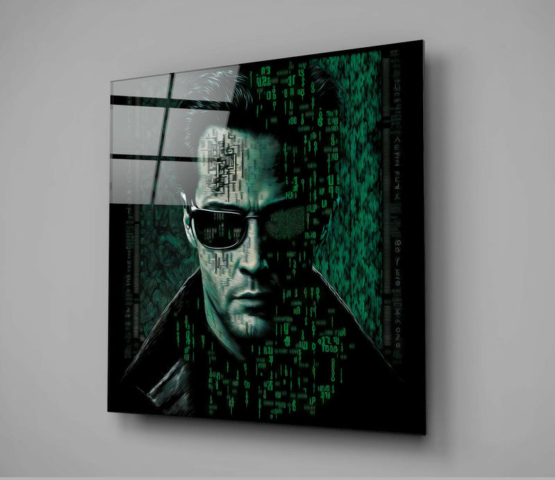 Matrix Glass Wall Art  || Designer Collection
