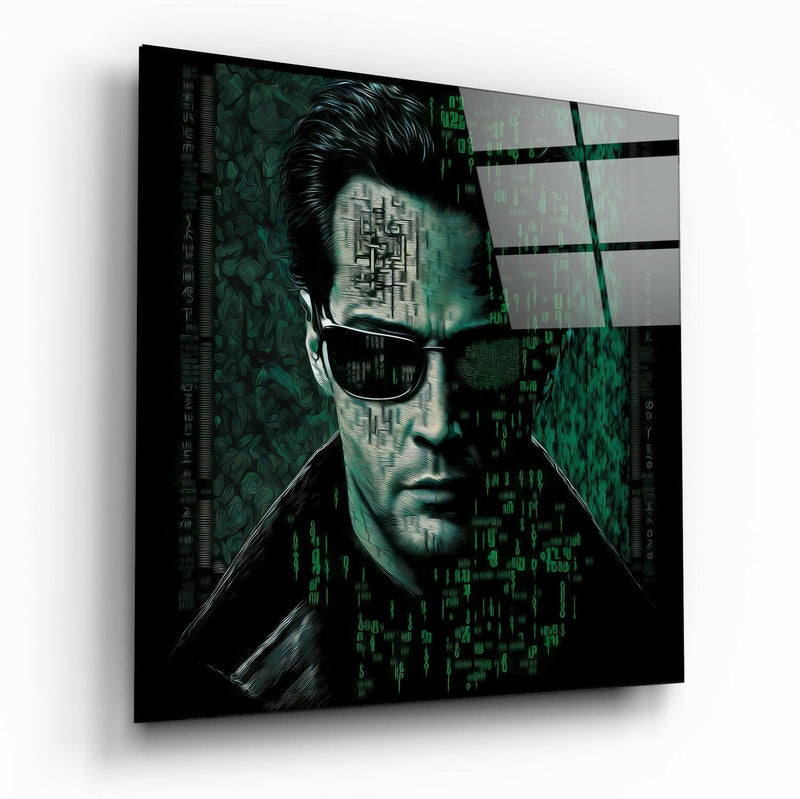 Matrix Glass Wall Art  || Designer Collection