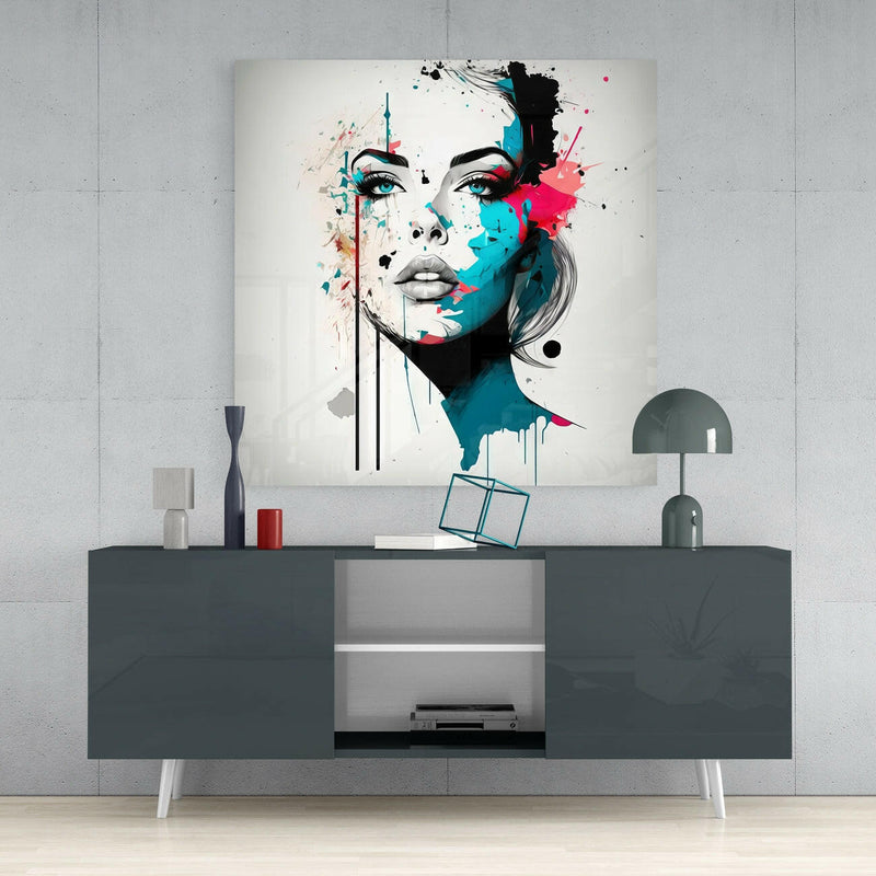 Woman Glass Wall Art  || Designer Collection