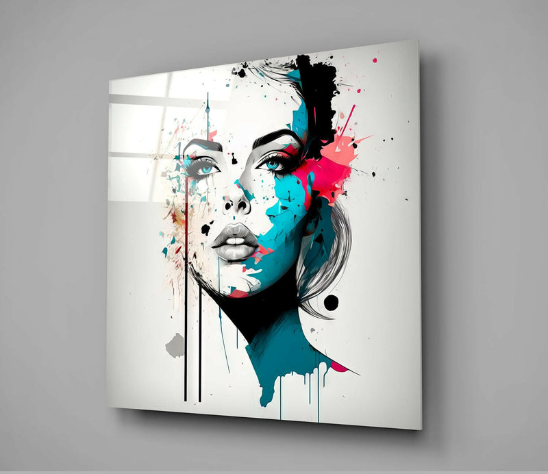 Woman Glass Wall Art  || Designer Collection