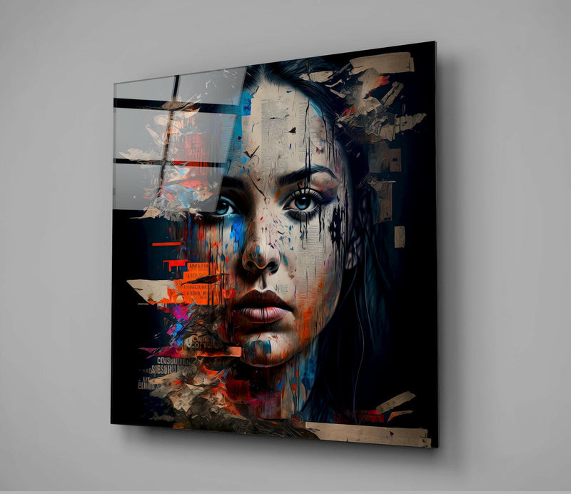 Woman Glass Wall Art  || Designer Collection