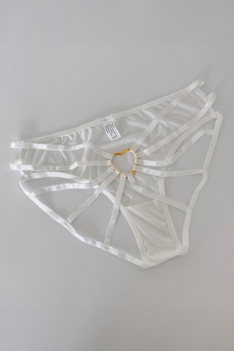 Strappy Back Heart O-Ring Panty