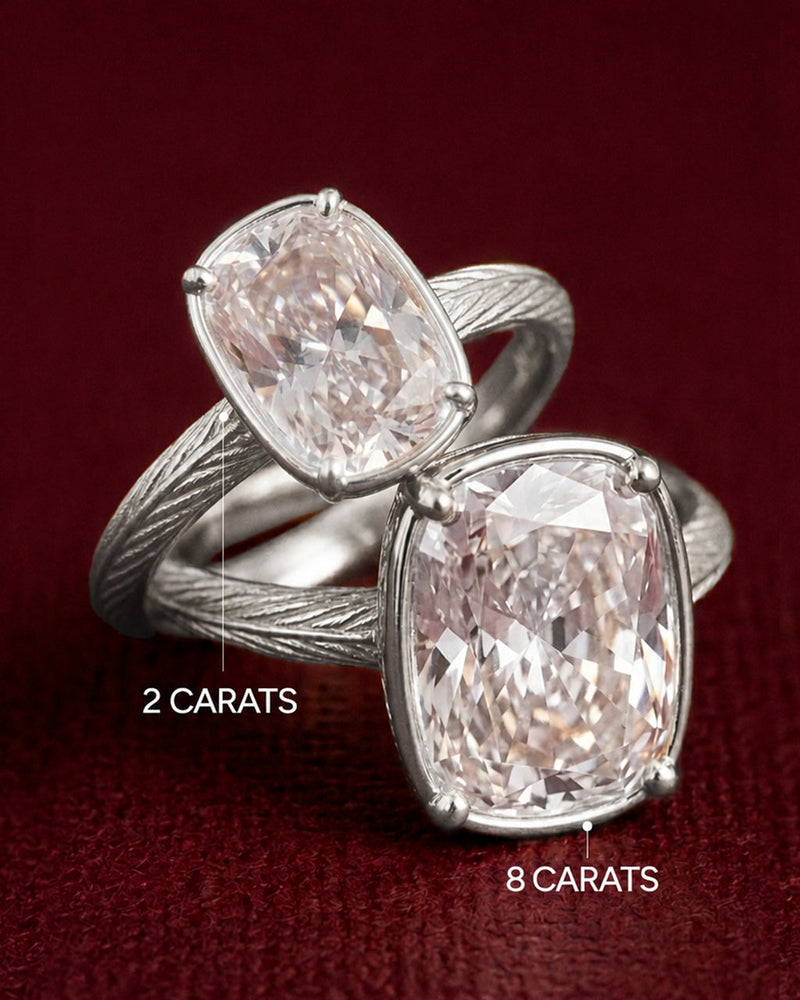 Sterling Silver Mini Elongated Cushion Ring
