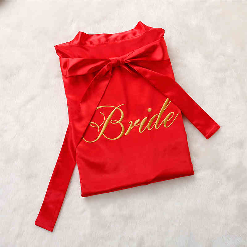 Custom Satin Bridesmaid Robes – Personalized with Name, Title, or Date | Wedding Party Gifts