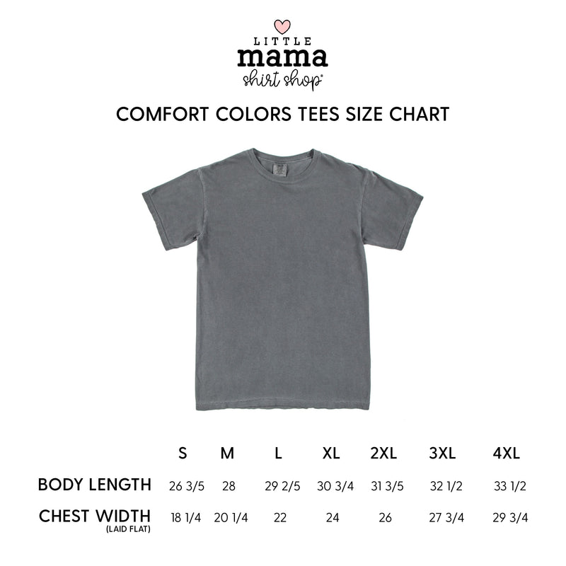 Dad - Varsity Straight Line - Comfort Colors Tee