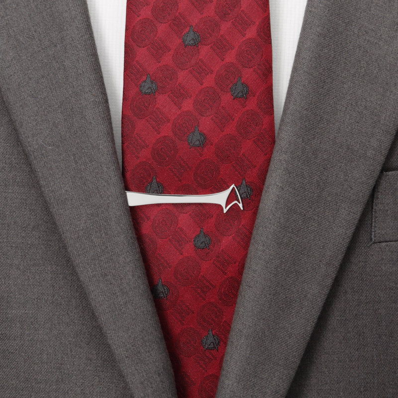 Star Trek Sterling Silver Cutout Delta Shield Tie Bar