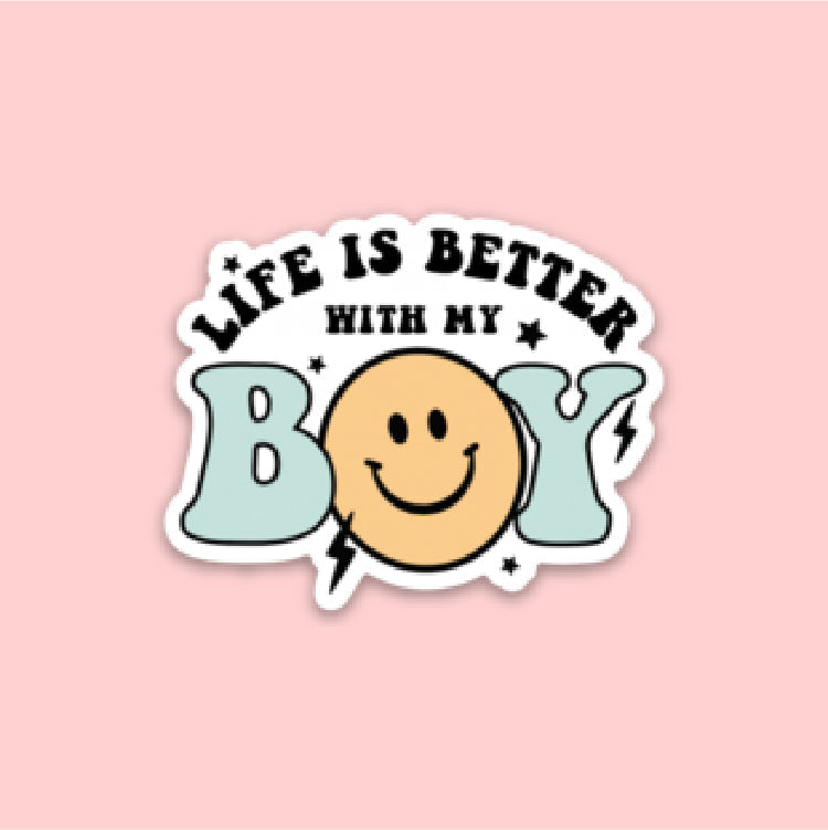 LMSS® STICKER - The Retro Edit - Life Is Better With My Boy (Singular)
