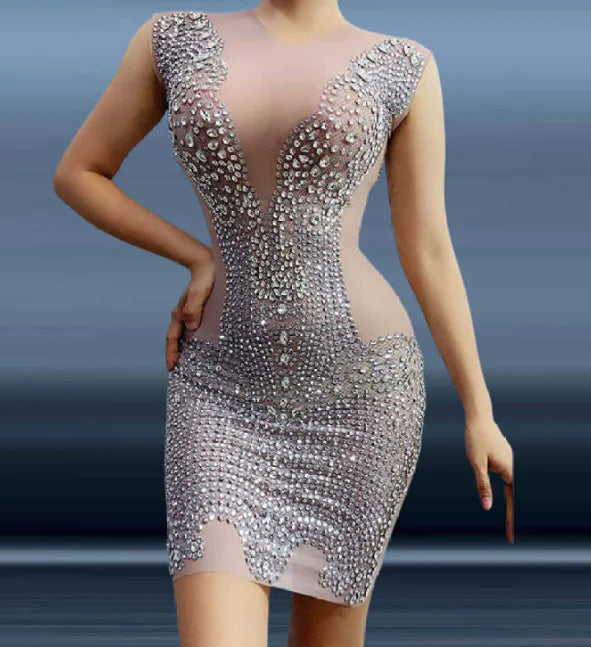 Elegant Slim Gauze Hip Wrap Dress